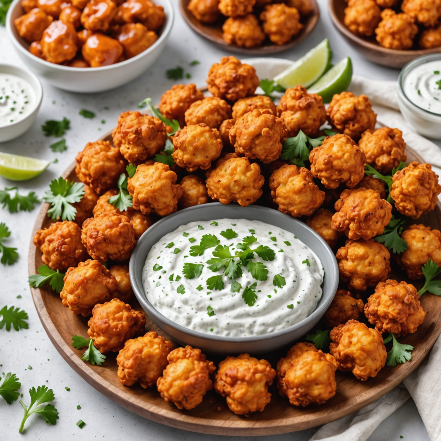 Air Fryer Crispy Buffalo Cauliflower Bites