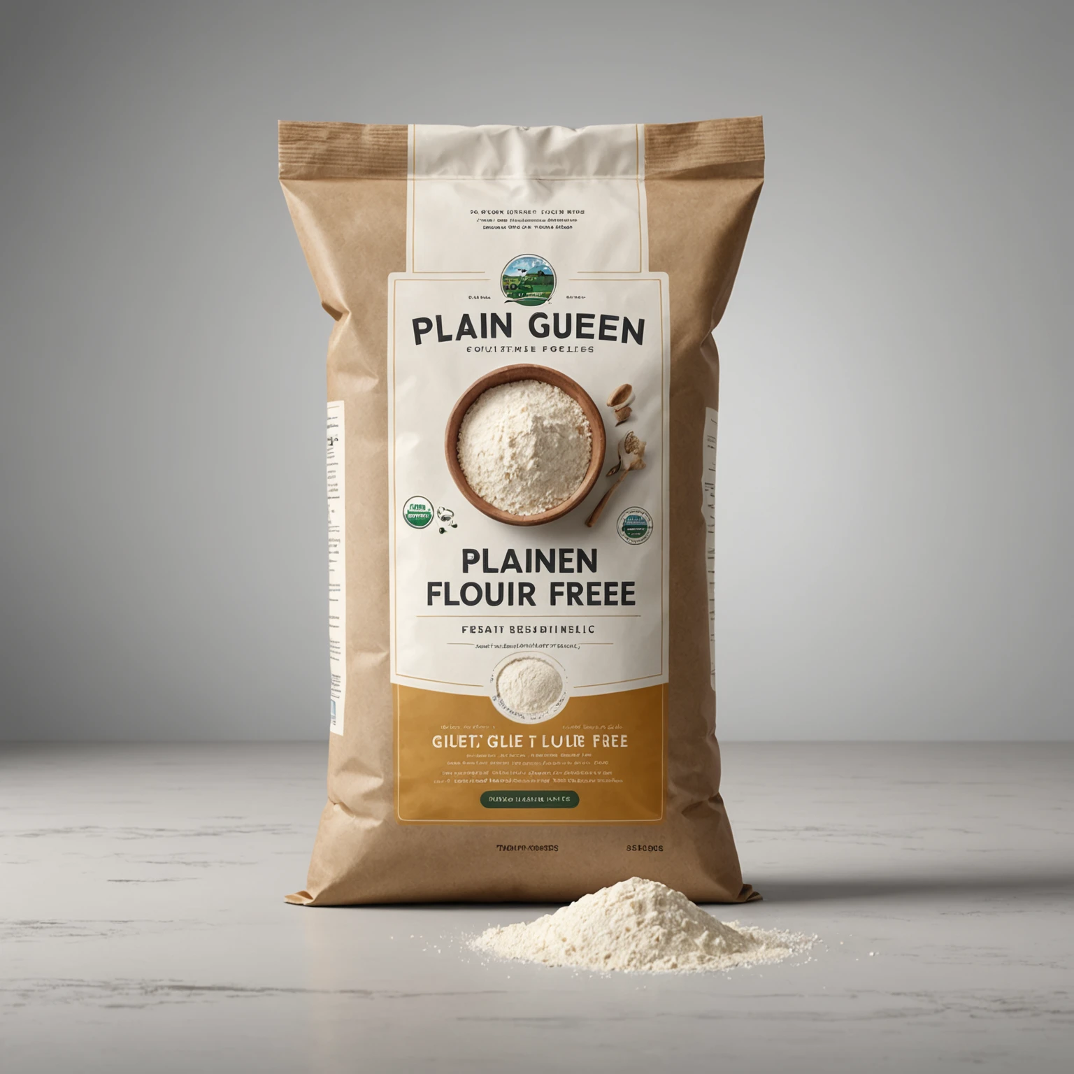Plain gluten-free flour recommended for Air Fryer Classic Italian Lemon Olive Oil Cake