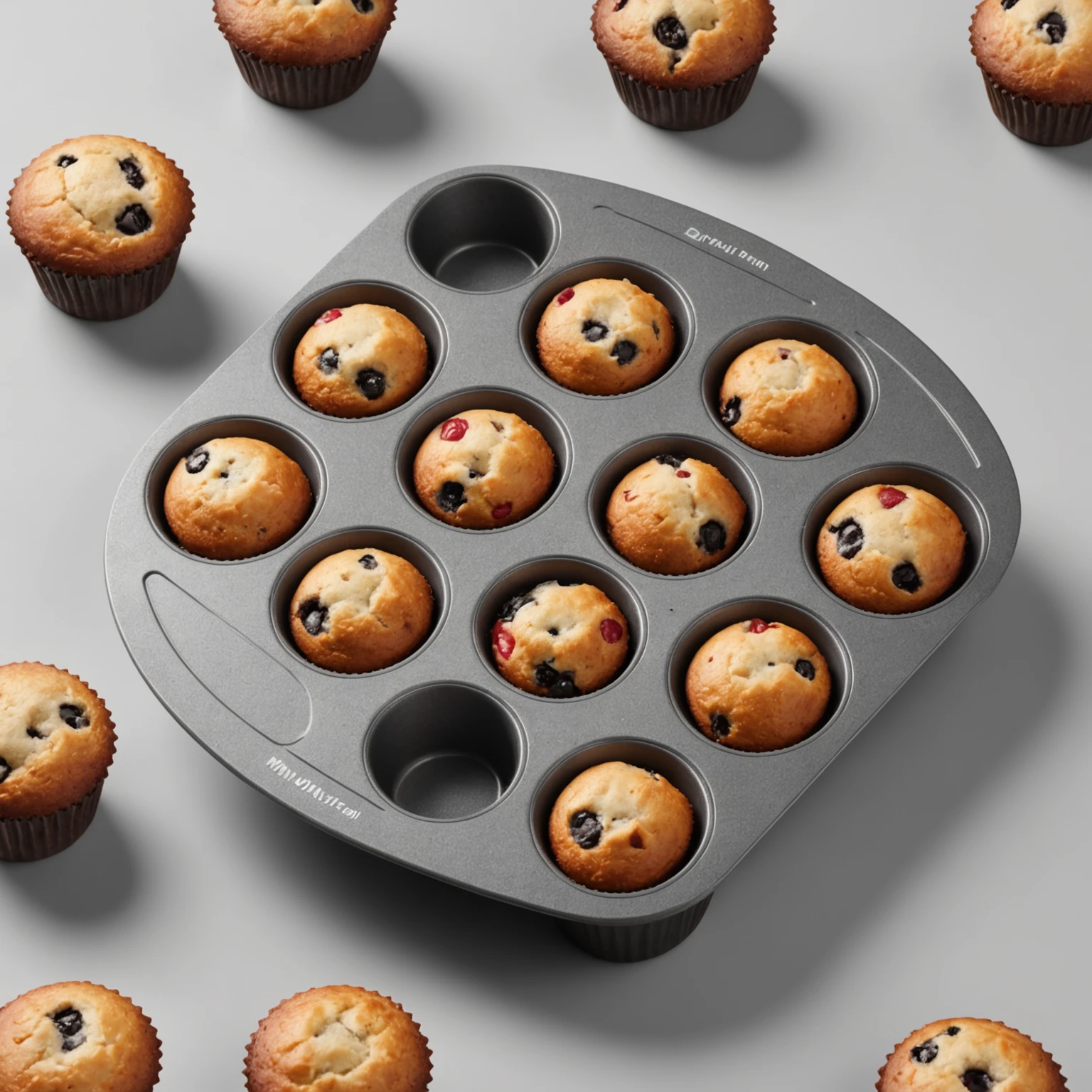 Mini muffin pan recommended for Air Fryer Mini Savory Cheesecake Bites with Sun-Dried Tomato and Herbs