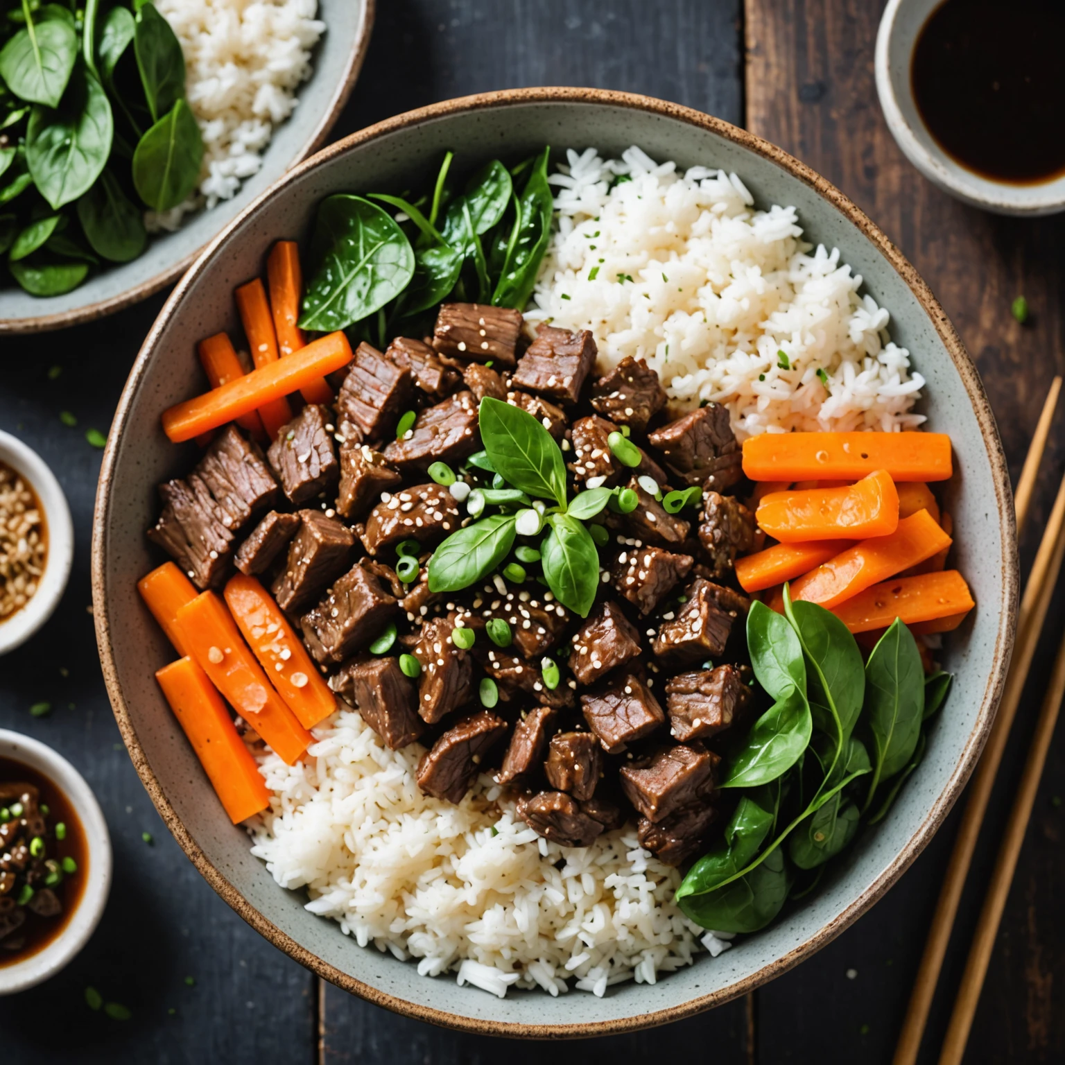 Air Fryer Korean Bulgogi Beef Bowls