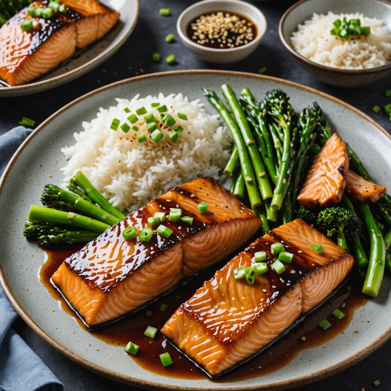 Air Fryer Teriyaki Glazed Salmon