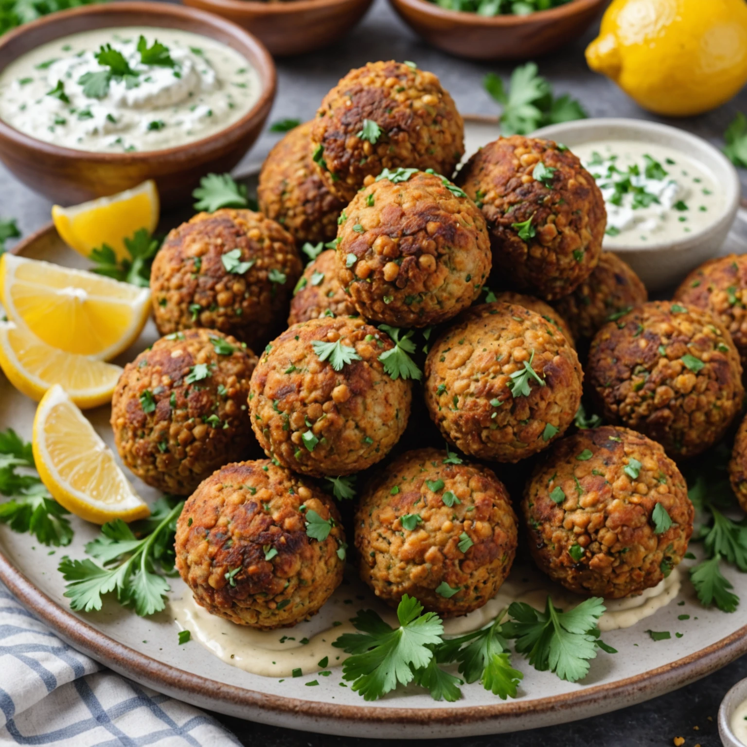 Air Fryer Crispy Greek Chickpea Falafel
