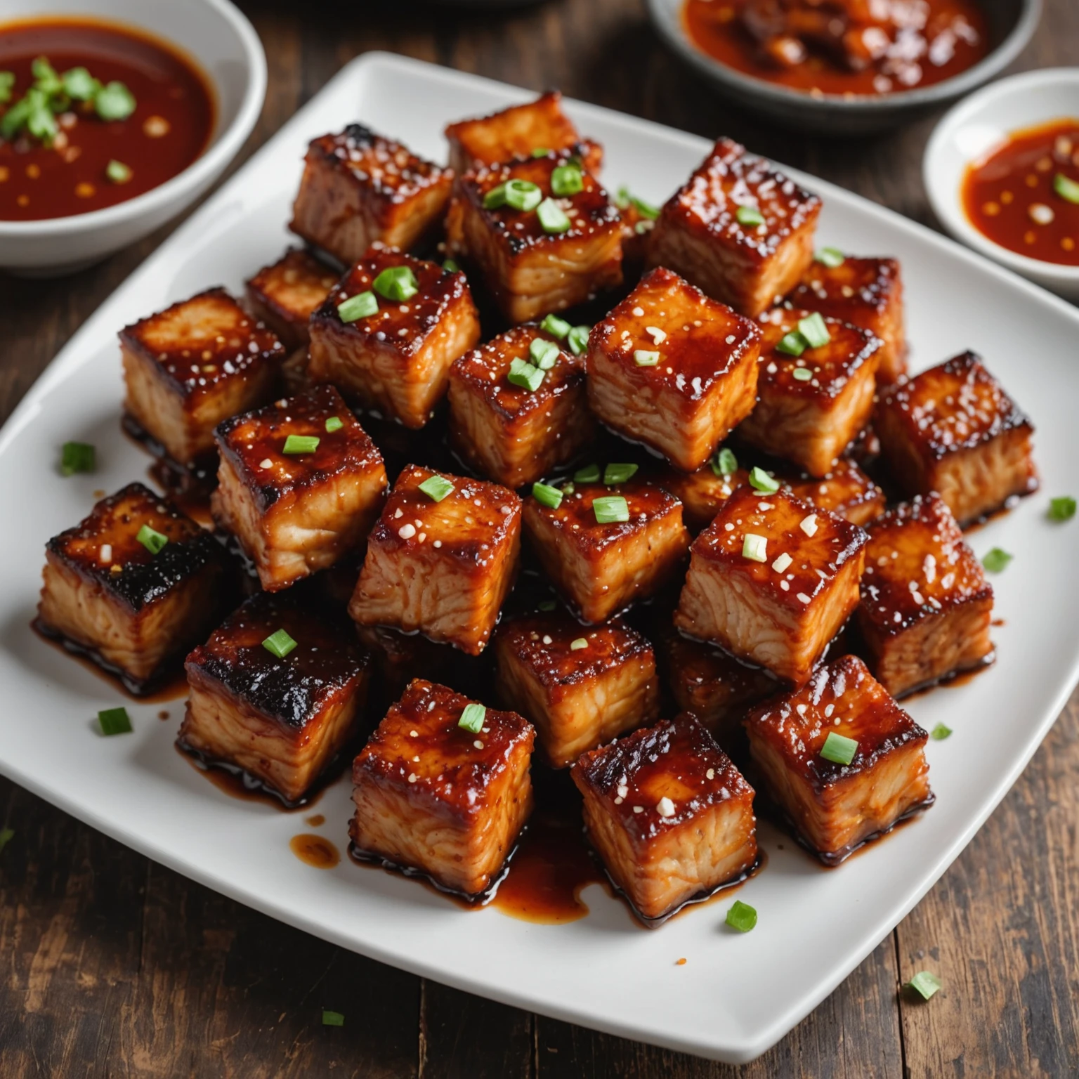 Air Fryer Crispy Korean-Style Spicy Pork Belly Bites
