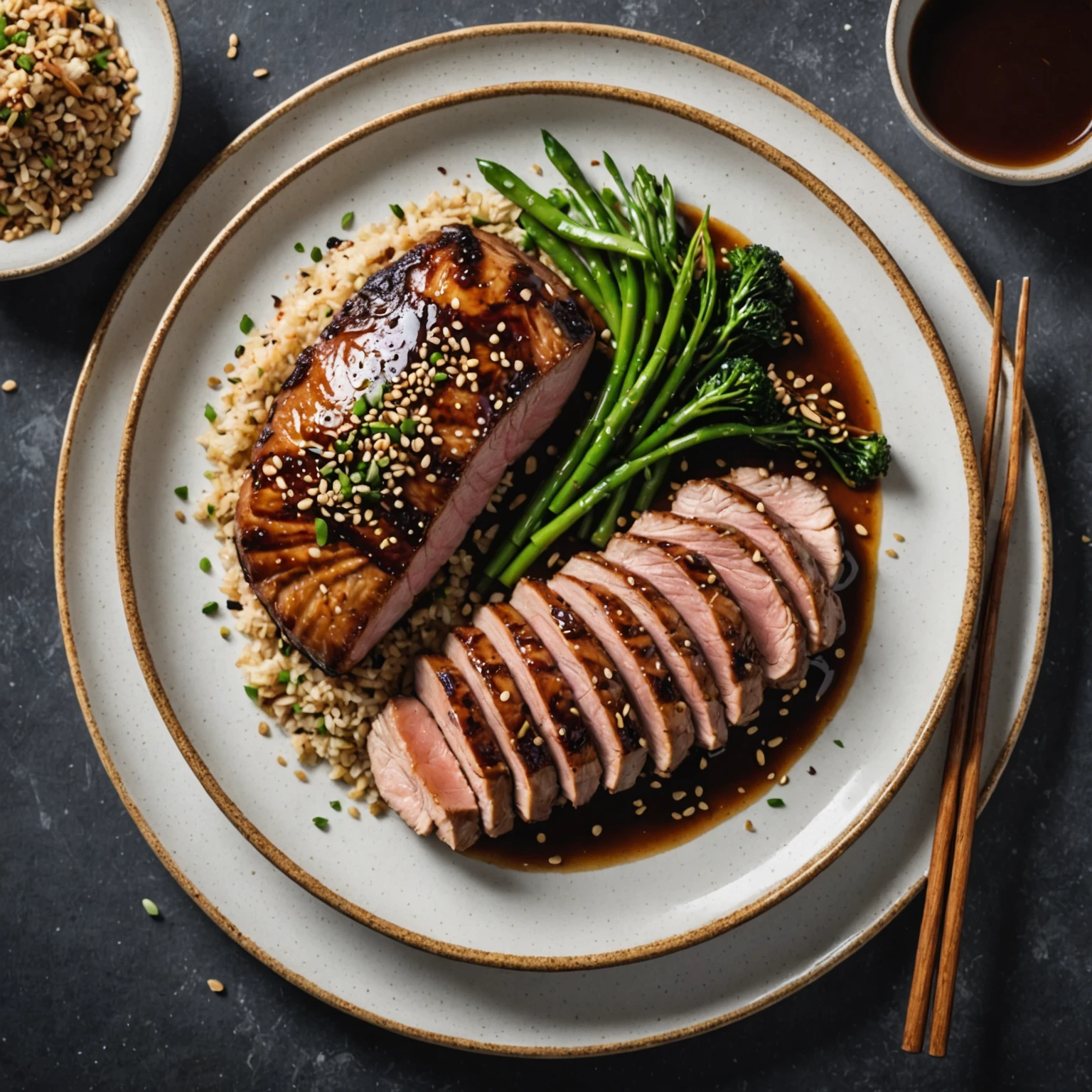 Air Fryer Sesame Ginger Glazed Duck Breast