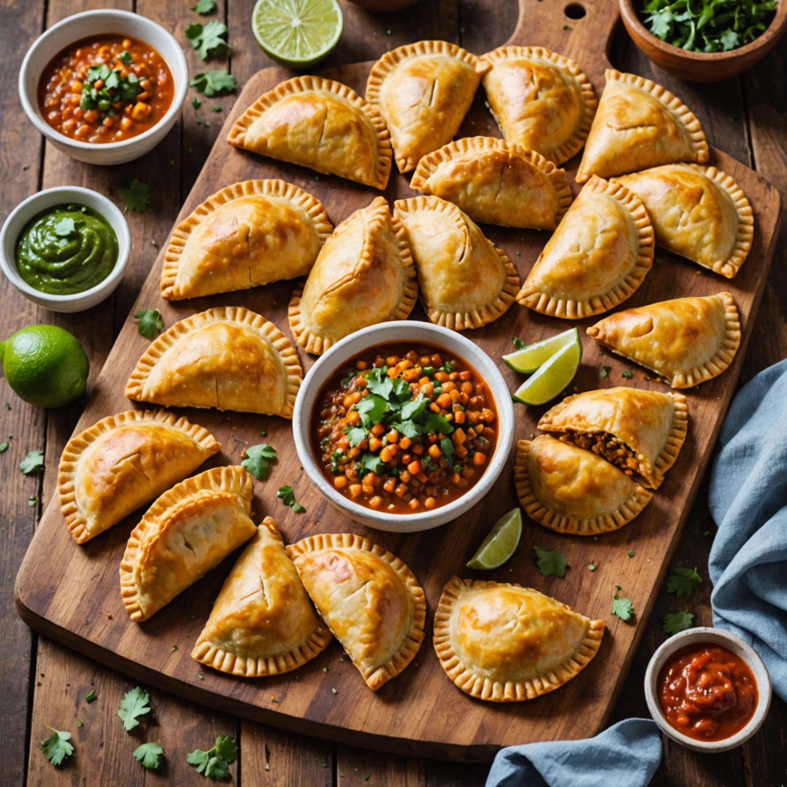 Air Fryer Spiced Lentil and Sweet Potato Empanadas