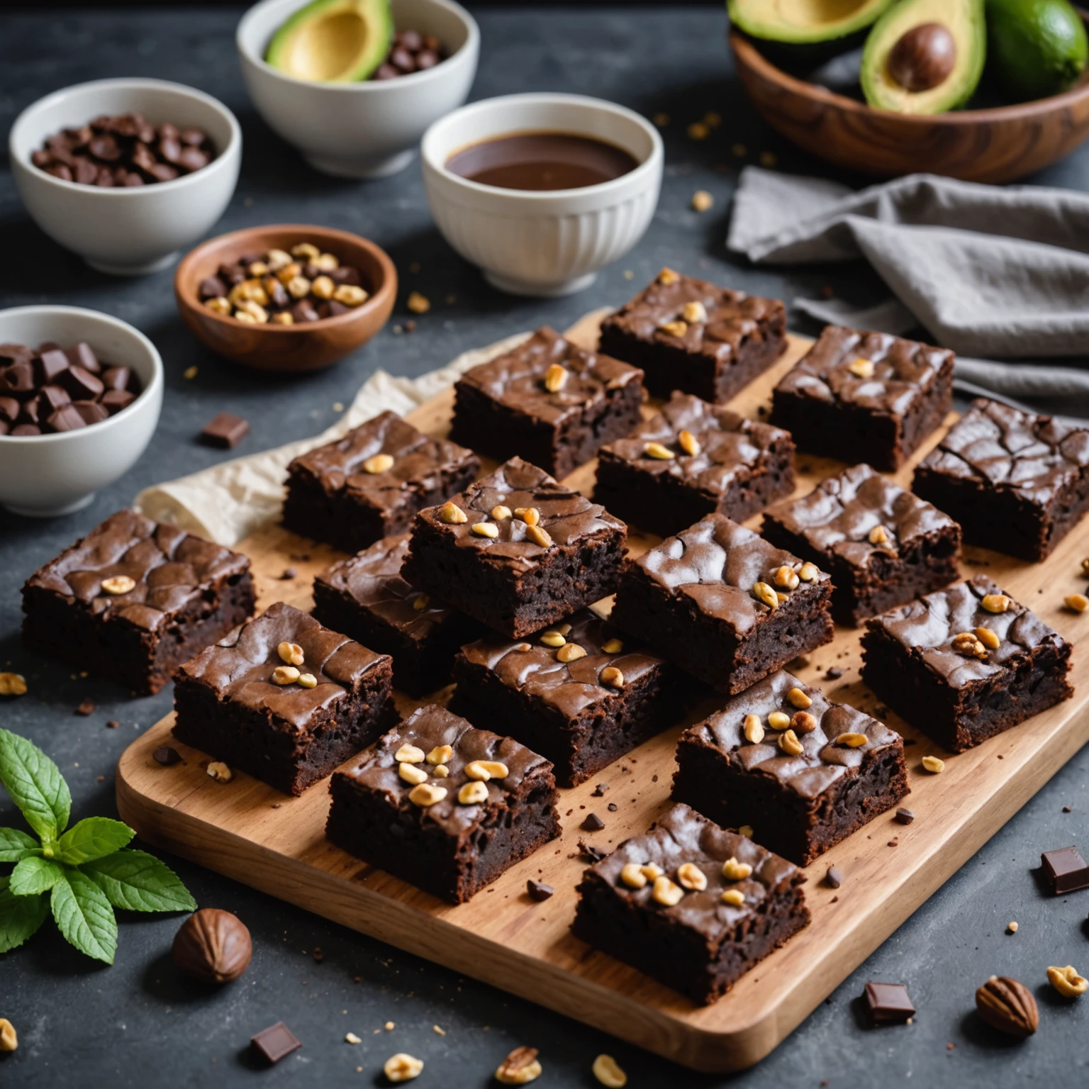 Air Fryer Vegan Chocolate Avocado Brownies