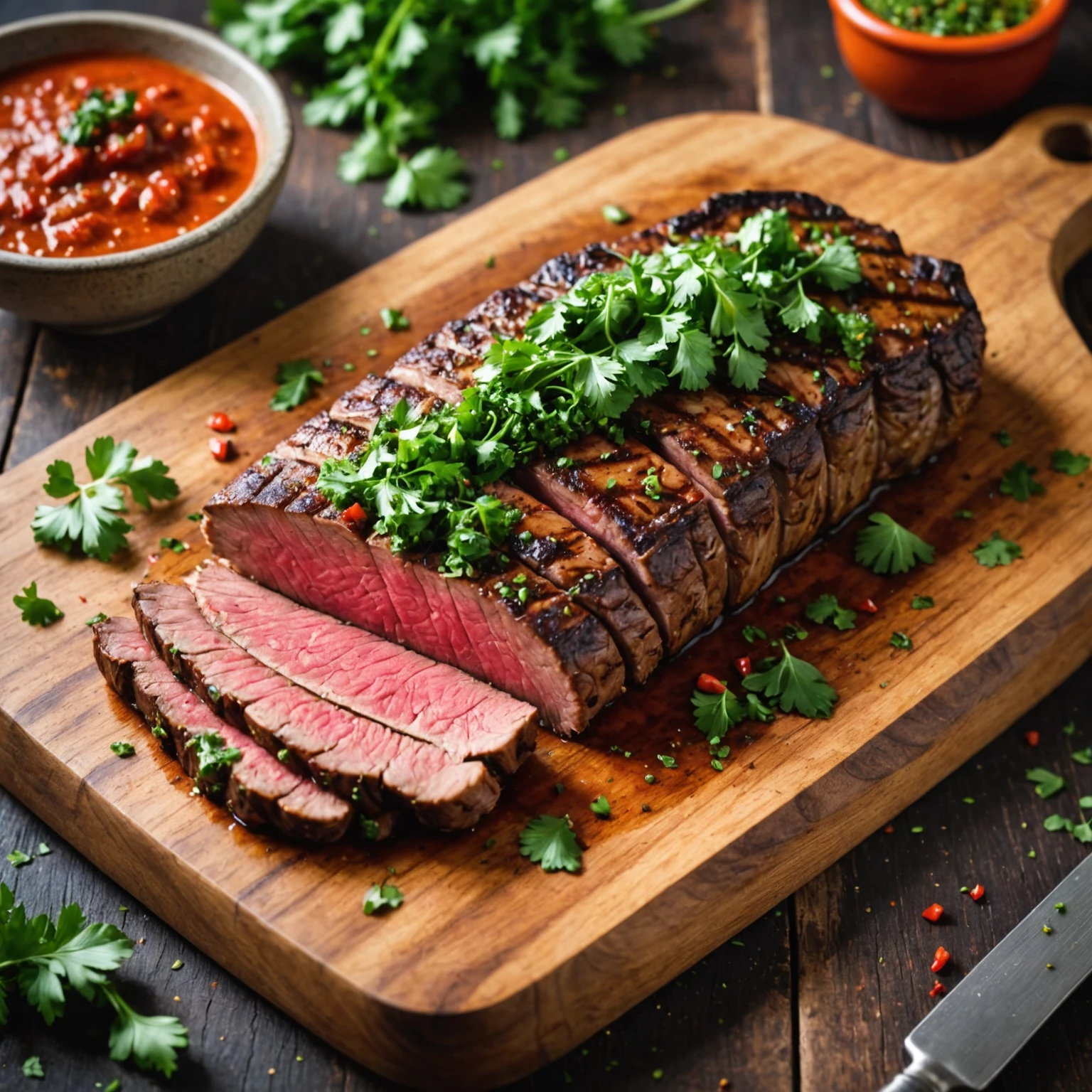 Air Fryer Brazilian-Style Picanha Steak with Chimichurri Sauce
