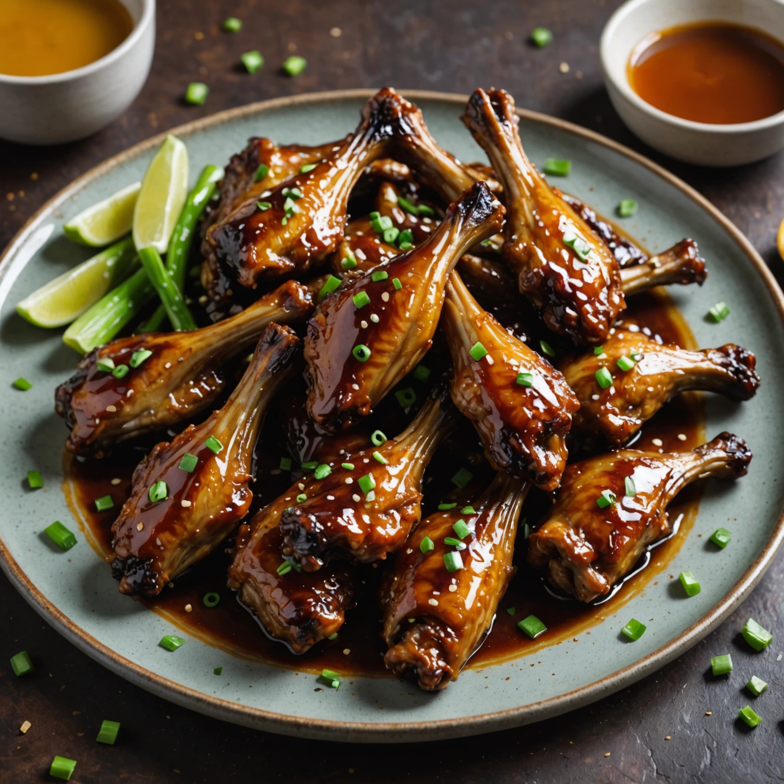 Air Fryer Honey Glazed Duck Wings with Five-Spice
