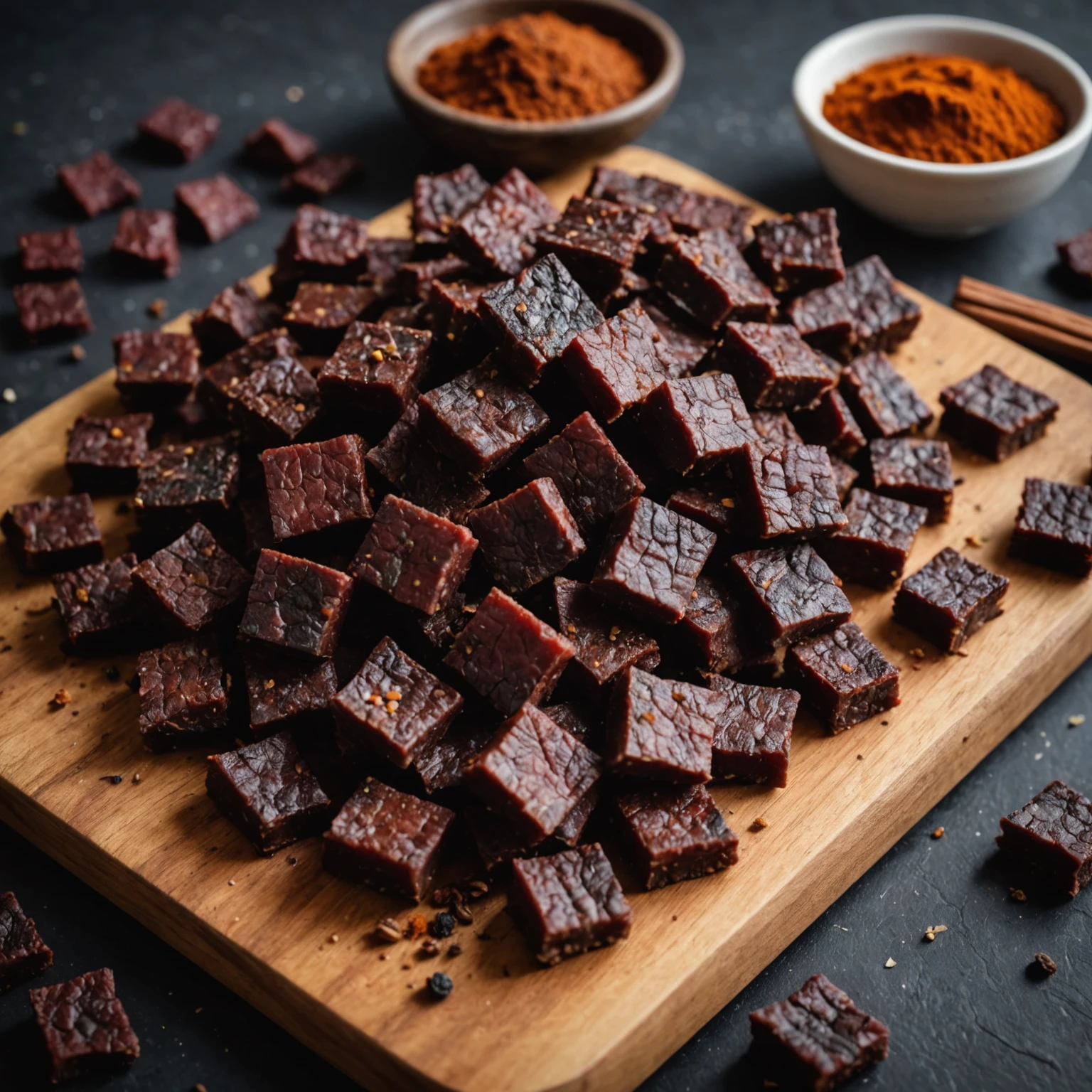 Air Fryer Paleo Spiced Venison Jerky Bites