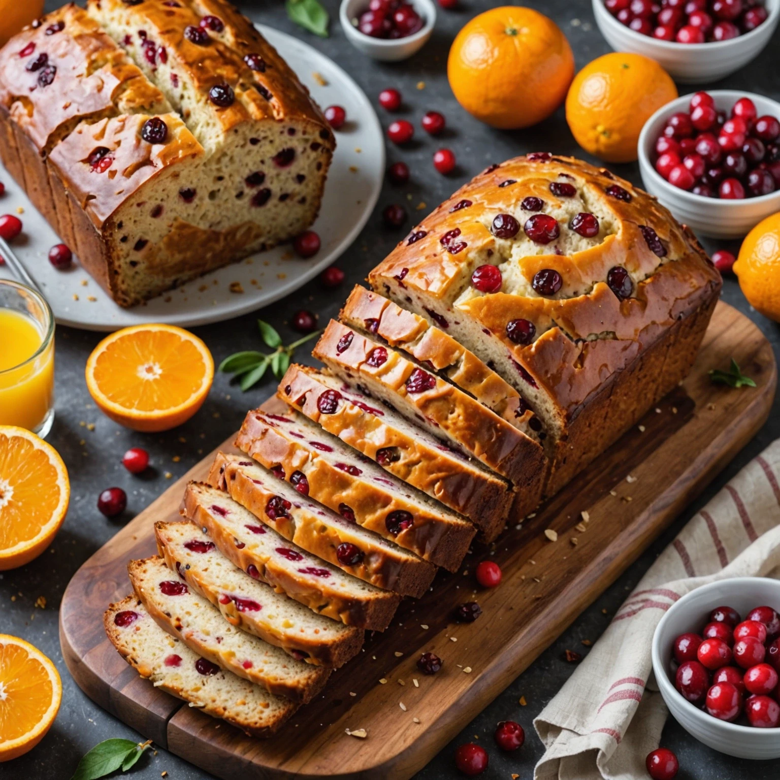 Air Fryer Cranberry Orange Breakfast Loaf