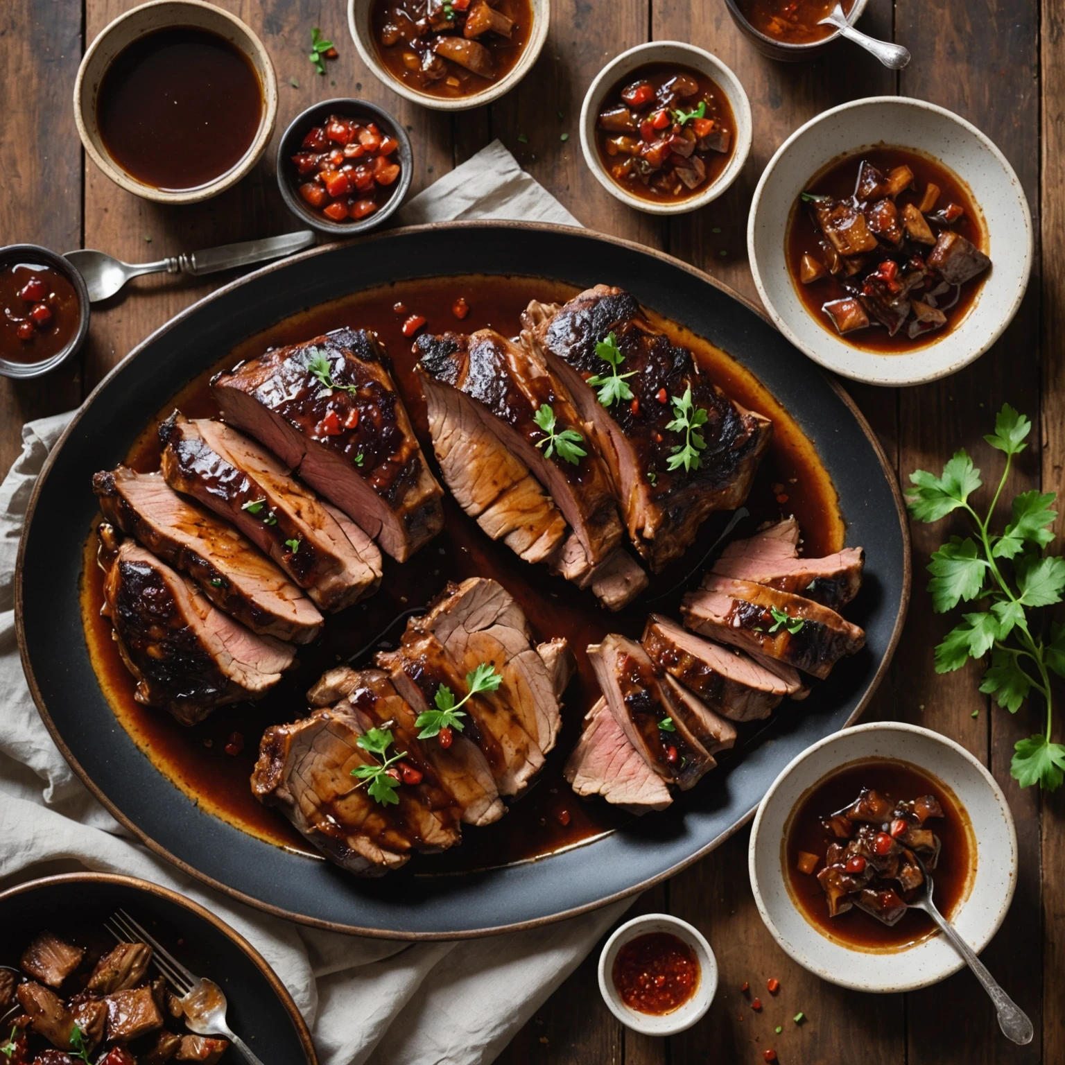Air Fryer Freezer-Friendly Maple-Glazed Pork Shoulder Steaks