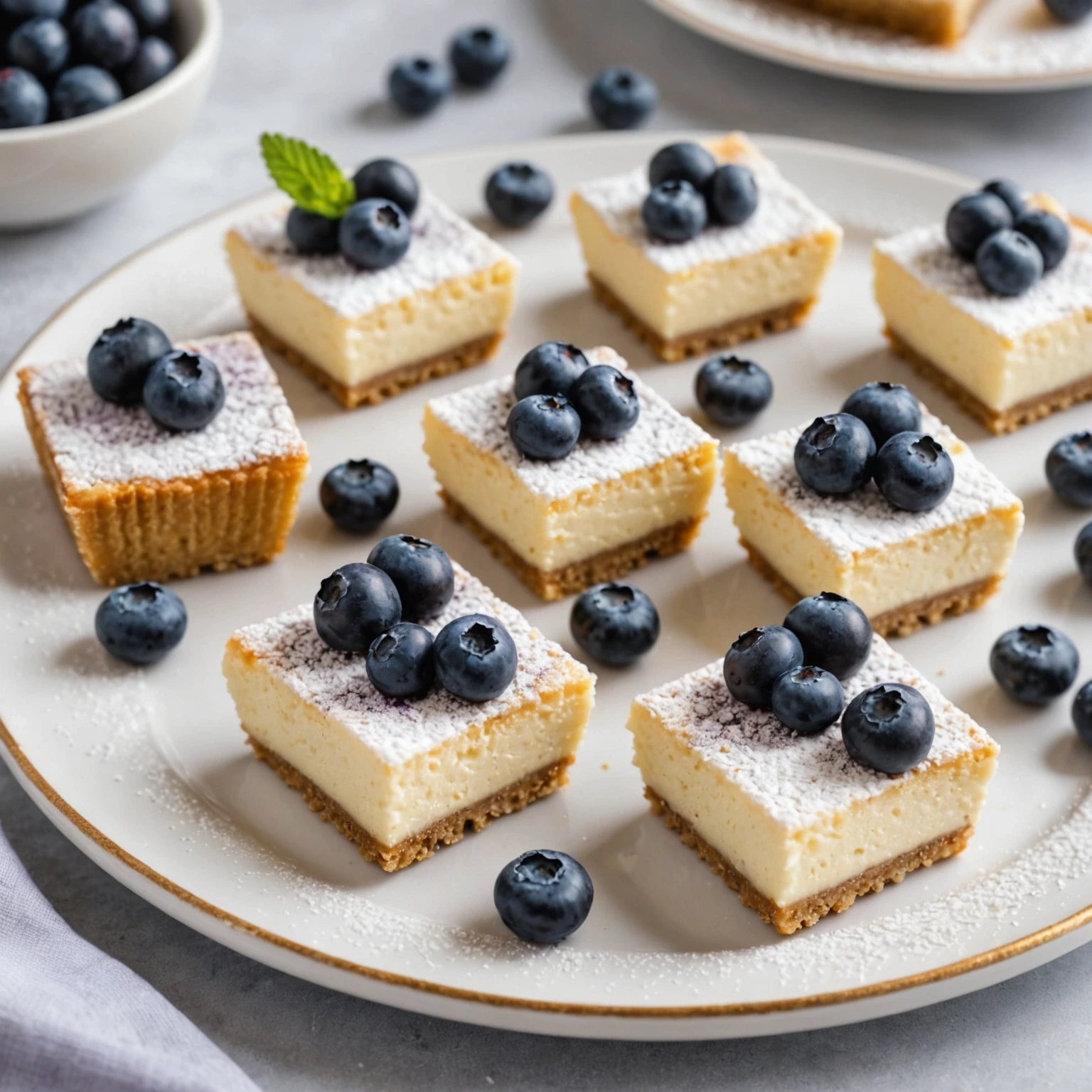 Air Fryer Vegan Lavender Blueberry Cheesecake Bites