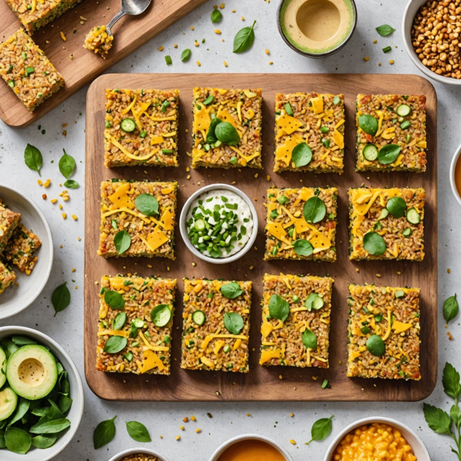 Air Fryer Savory Quinoa and Zucchini Breakfast Bars