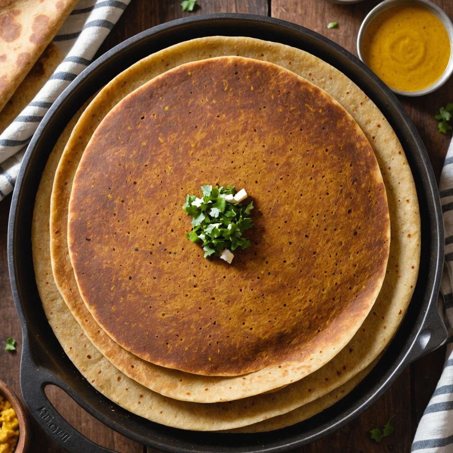 Air Fryer Ginger-Spiced Ethiopian Injera Flatbread