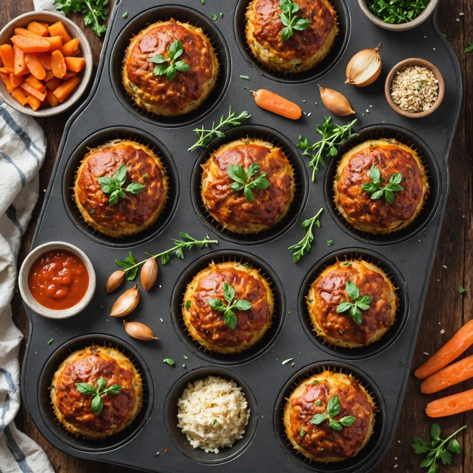 Air Fryer Freezer-Friendly Paleo Chicken Meatloaf Muffins