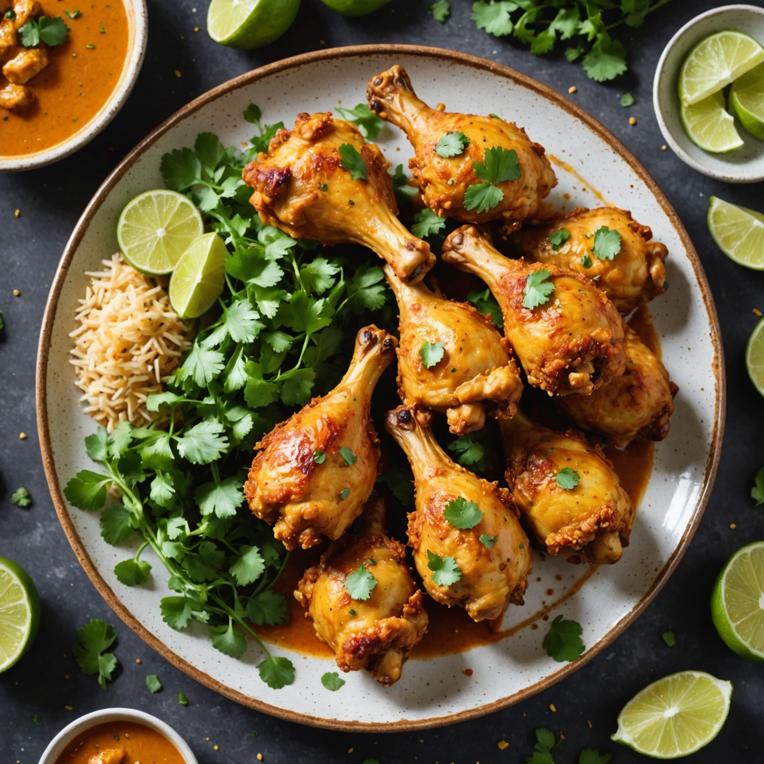 Air Fryer Crispy Thai-Style Coconut Curry Chicken Drumsticks
