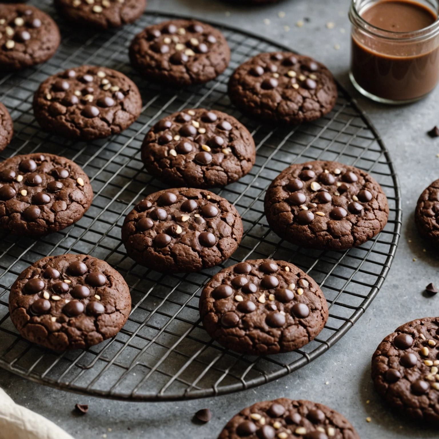 Air Fryer Gluten-Free Chocolate Chia Seed Cookies