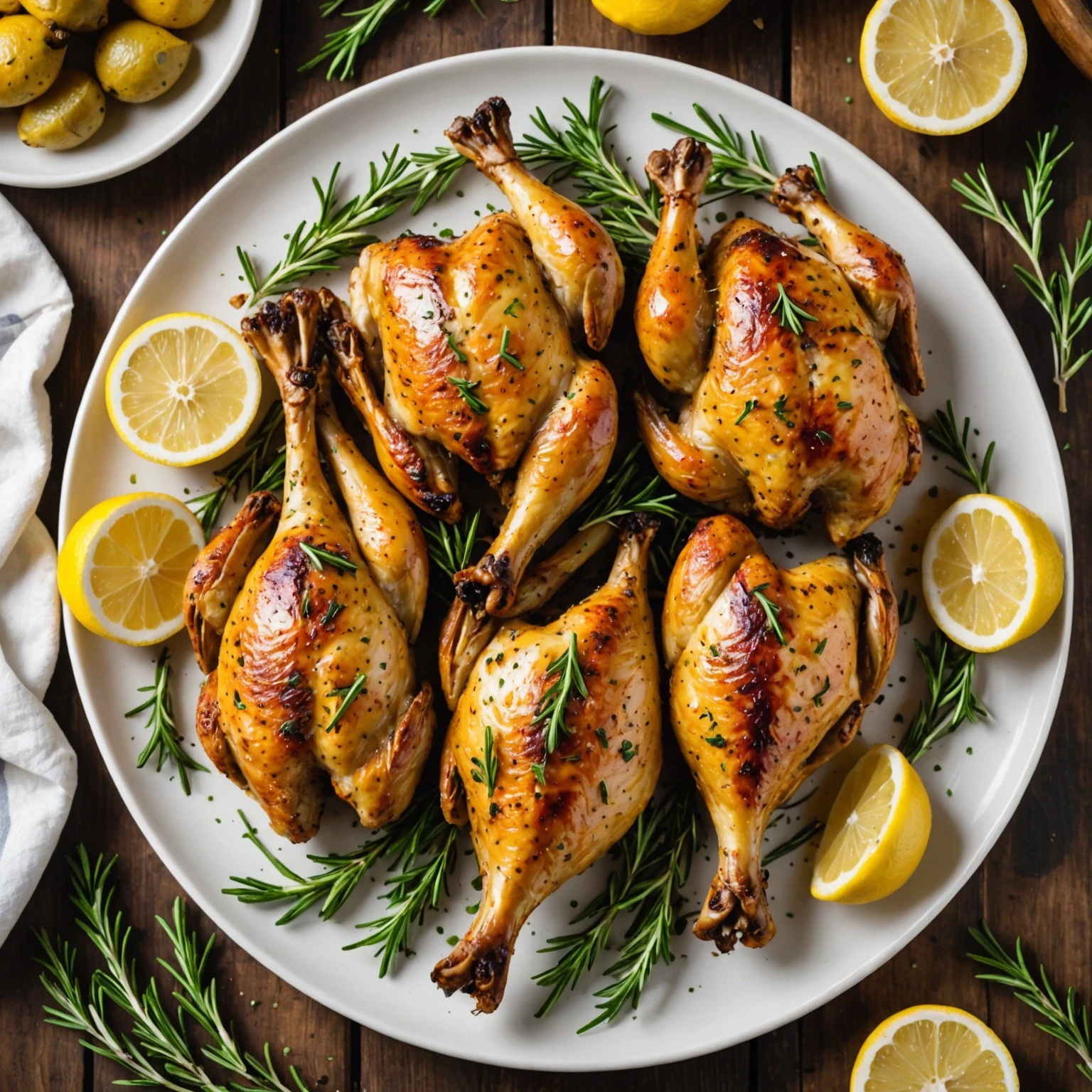Air Fryer Dairy-Free Gluten-Free Lemon Herb Roasted Chicken Legs