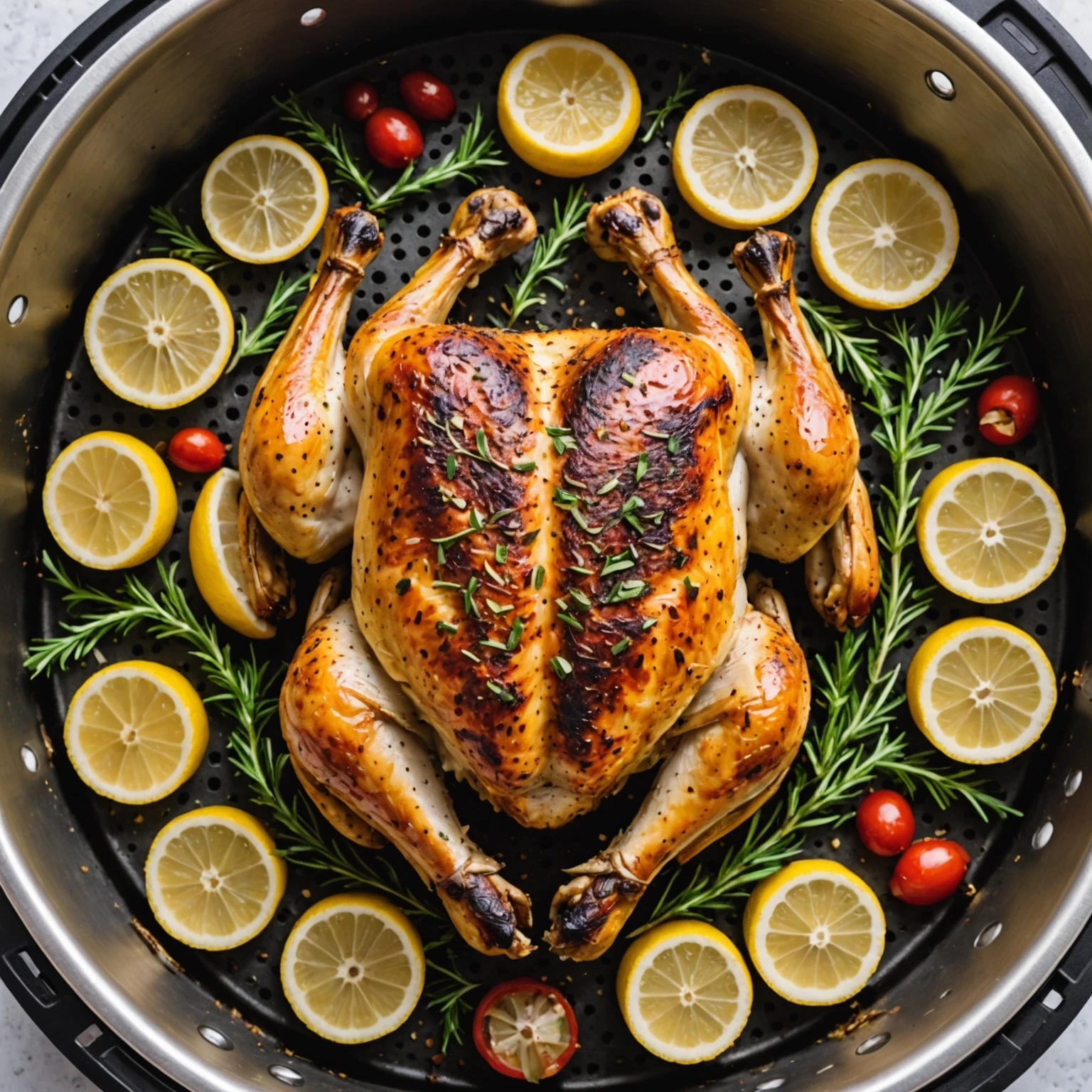 Air Fryer Middle Eastern Herb and Sumac Roasted Chicken