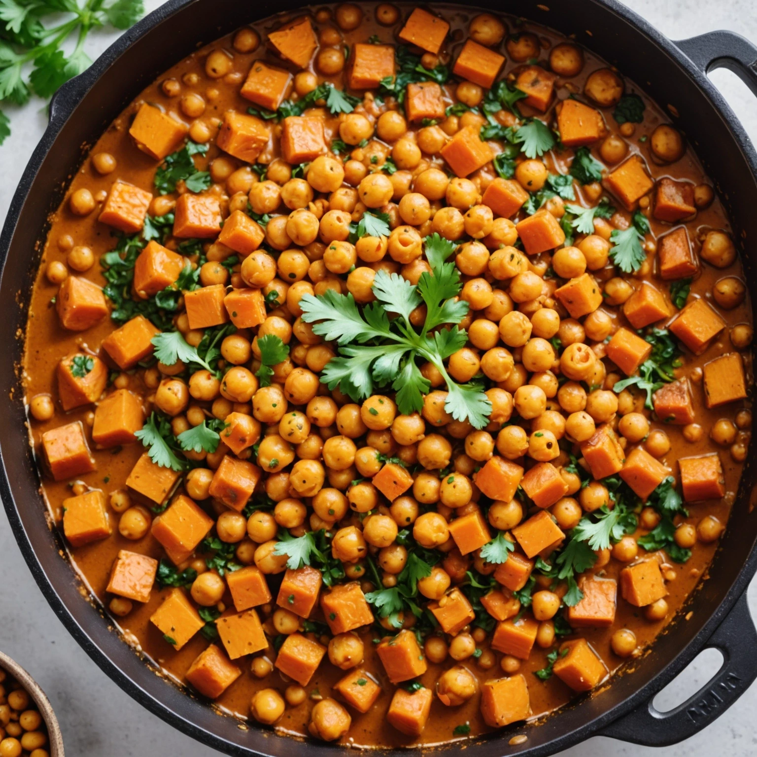 Air Fryer Quick Moroccan-Spiced Chickpea and Carrot Tagine