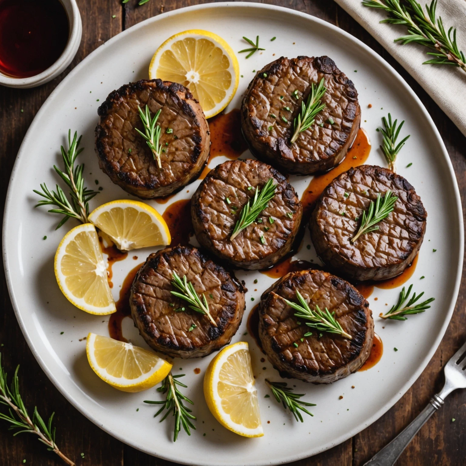 Air Fryer Paleo Herb-Rubbed Bison Tenderloin Medallions