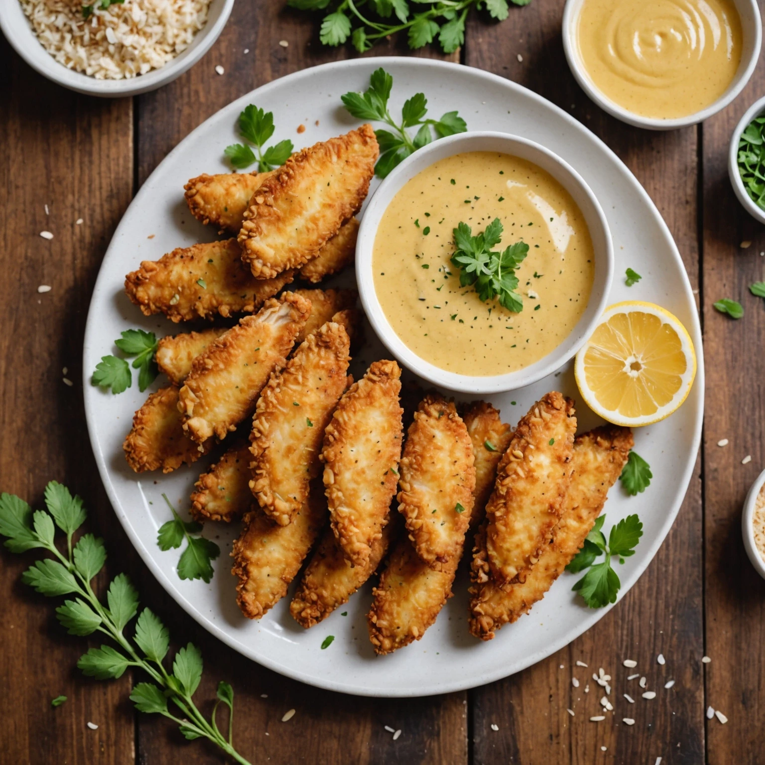 Air Fryer Crispy Coconut and Almond Flour Chicken Tenders