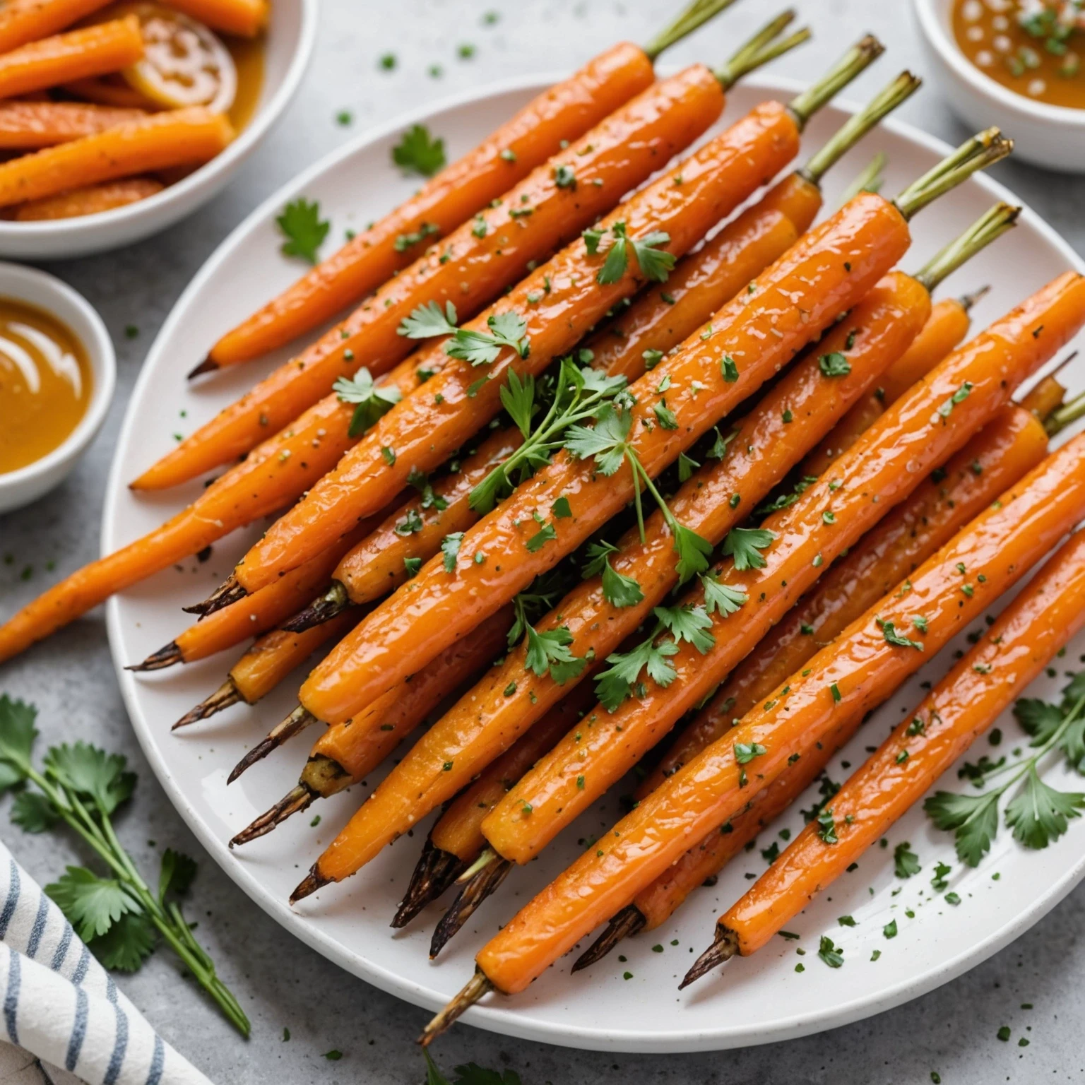 Air Fryer Paleo Ginger and Maple Glazed Carrots