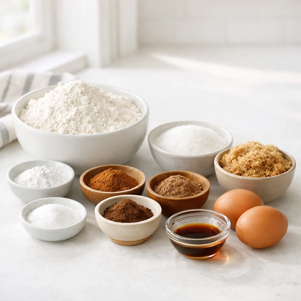 Ingredients for Air Fryer Holiday Spiced Cranberry and Pecan Biscotti