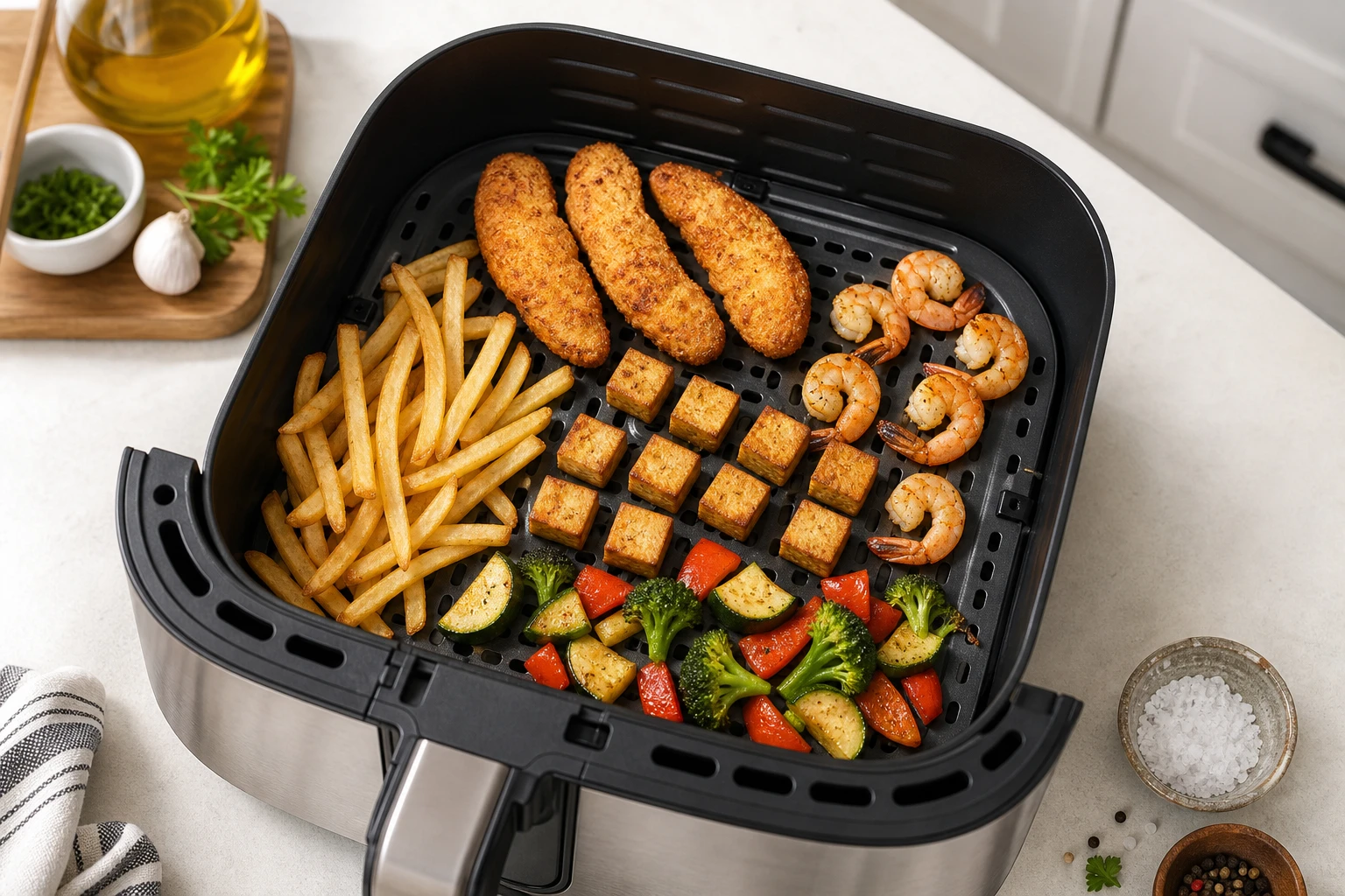 Air Fryer Basket Loading Chart