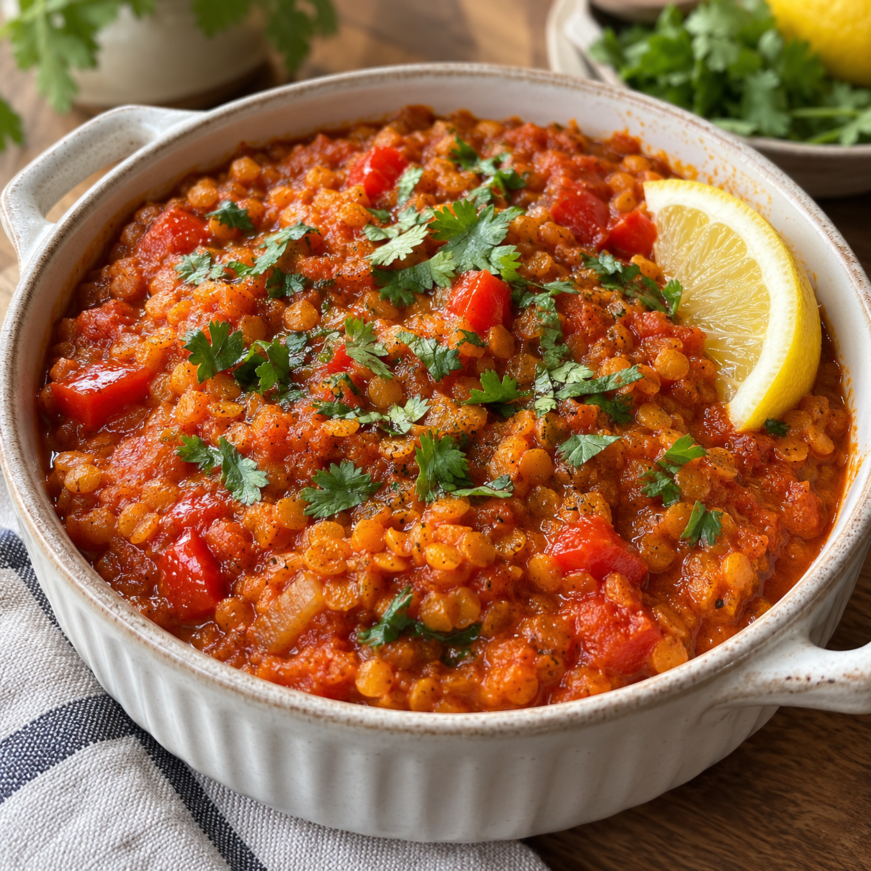 Air Fryer Spicy Ethiopian Berbere Lentil Stew